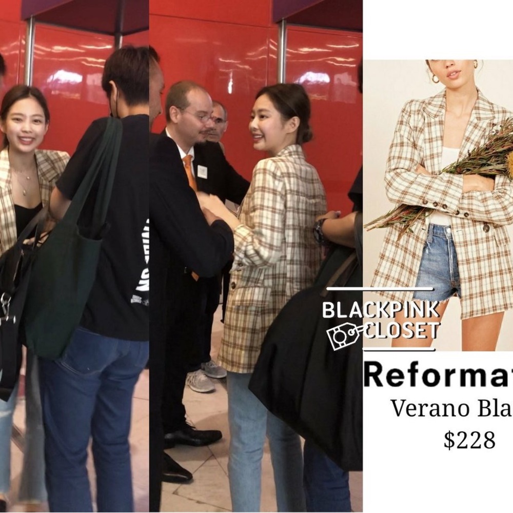 Reformation Verano Blazer in Dover XS